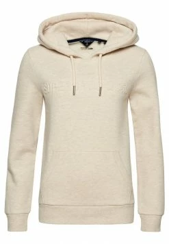 Superdry VINTAGE CORPORATE LOGO - Hoodie - Oatmeal Marl -Superdry Shop b8cc9bd700bf41cdb733e2a69b90d655