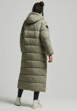 Superdry COCOON LONGLINE PUFFER - Winter Coat - Light Khaki -Superdry Shop b957f38ced6044f6a49a3247673330e5