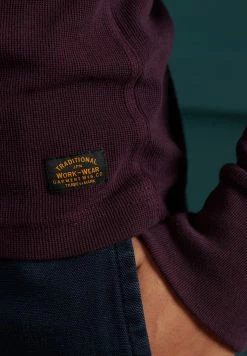Superdry MICRO TEXTURE - Long Sleeved Top - Academy Port -Superdry Shop b97248795aaf47709c1ff77231e873a5