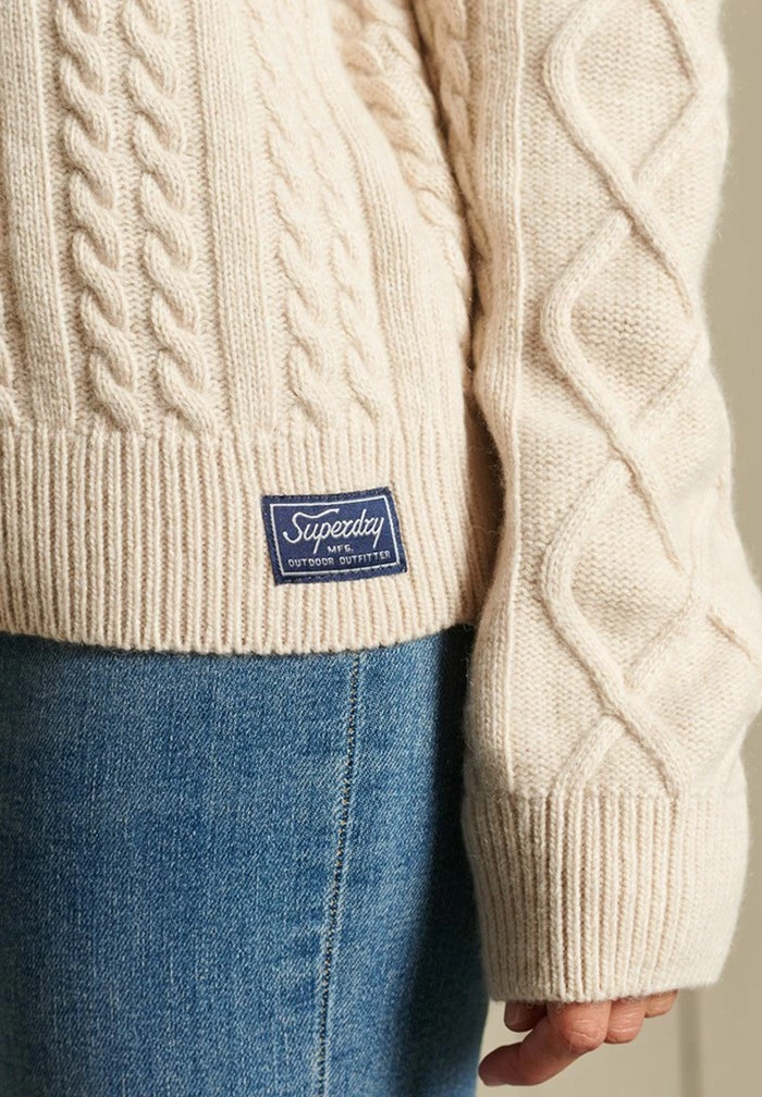 Superdry Jumper - Sand Marl 4 Superdry Jumper - Sand Marl - Image 4