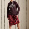 Superdry VINTAGE BOHO SPARKLE - Hoodie - Rich Deep Burgundy