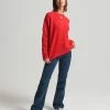 Superdry VINTAGE CLASSIC ESSENTIAL CREW - Jumper - Vintage Red