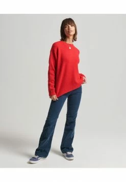 Superdry VINTAGE CLASSIC ESSENTIAL CREW - Jumper - Vintage Red