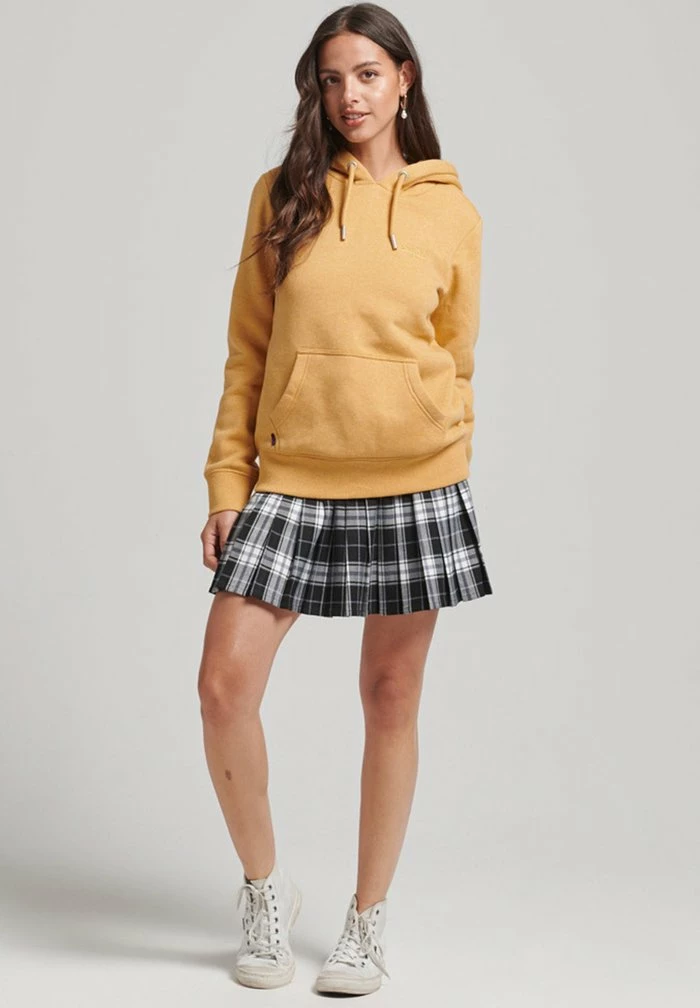 Superdry VINTAGE LOGO EMBROIDERED - Hoodie - Ochre Marl 2 Superdry VINTAGE LOGO EMBROIDERED - Hoodie - Ochre Marl - Image 2