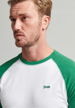 Superdry VINTAGE BASEBALL - Long Sleeved Top - Green -Superdry Shop b9bcd896bbba457396a5ad3e1167995a