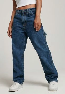 Superdry CARPENTER - Relaxed Fit Jeans - Palms Dark Blue