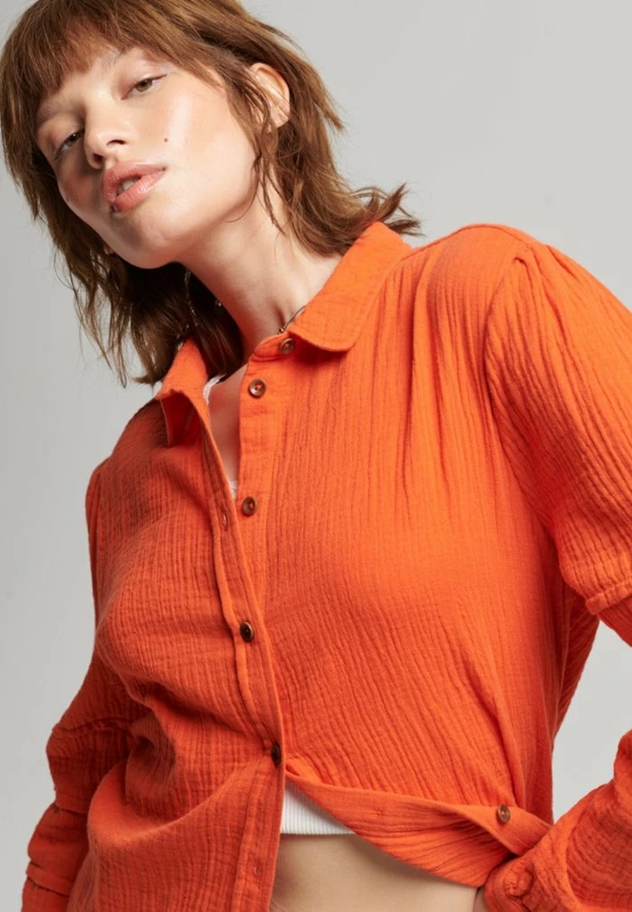 Superdry PENNY - Button-down Blouse - Pureed Pumpkin 1 Superdry PENNY - Button-down Blouse - Pureed Pumpkin