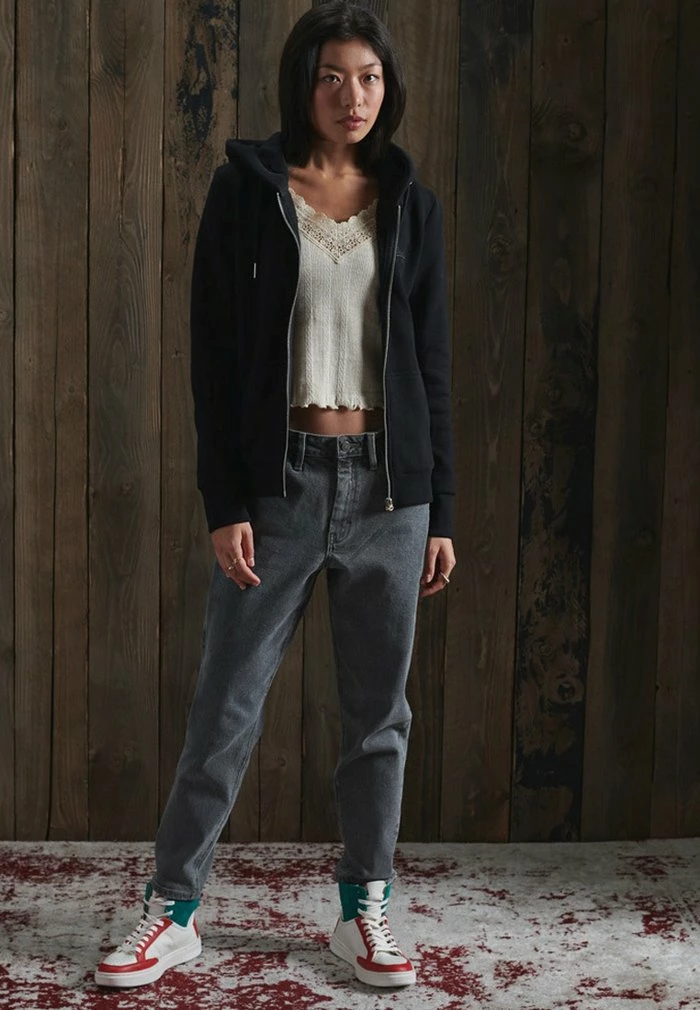 Superdry ORANGE LABEL ZIP HOODIE - Zip-up Sweatshirt - Black 2 Superdry ORANGE LABEL ZIP HOODIE - Zip-up Sweatshirt - Black - Image 2