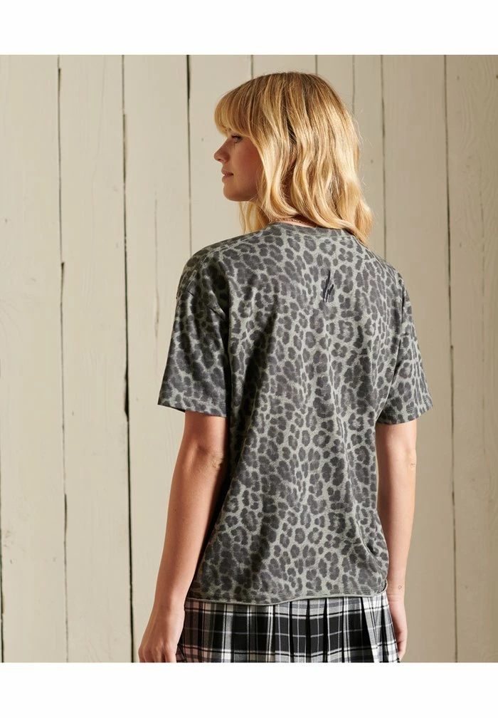 Superdry Print T-shirt - Moon Mist 2 Superdry Print T-shirt - Moon Mist - Image 2