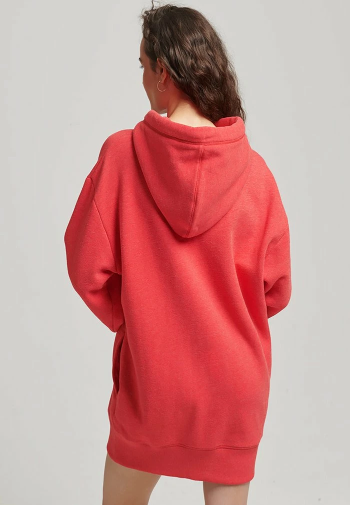 Superdry EMBROIDERED LOGO - Day Dress - Papaya Red Marl 2 Superdry EMBROIDERED LOGO - Day Dress - Papaya Red Marl - Image 2