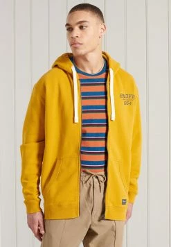 Superdry Zip-up Sweatshirt - Yellow -Superdry Shop bb2c6c3832ae49058498baa466df7795