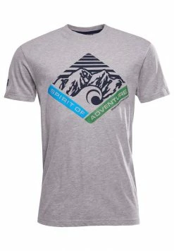 Superdry Print T-shirt - Grey Marl -Superdry Shop bb36bc8737c64fa1af8bfcd35dcbf036