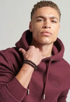 Superdry LOGO EMBROIDERED - Hoodie - Track Burgundy Marl -Superdry Shop bb372f2209d543b8a816286c1fac4077
