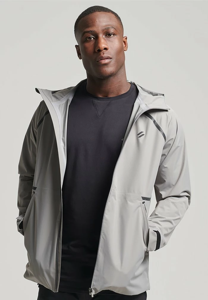 Superdry SPORT - Waterproof Jacket - Frost Grey 1 Superdry SPORT - Waterproof Jacket - Frost Grey