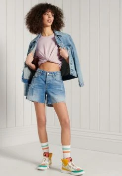 Superdry ESSENTIAL - Basic T-shirt - Chalk Pink Feeder