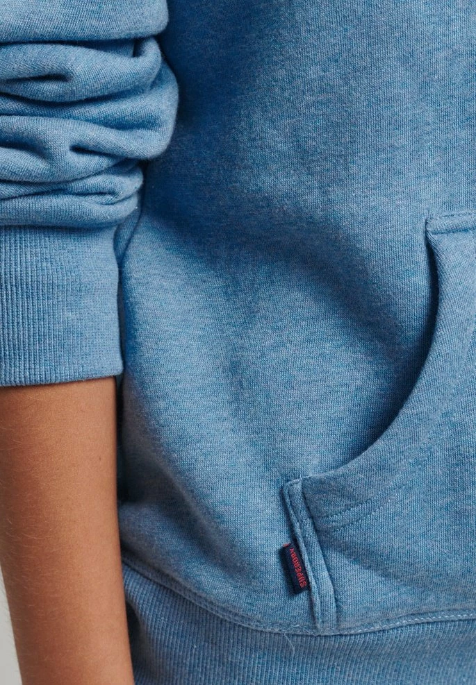 Superdry VINTAGE LOGO EMBROIDERED - Hoodie - Blush Blue Marl 4 Superdry VINTAGE LOGO EMBROIDERED - Hoodie - Blush Blue Marl - Image 4