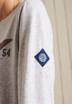 Superdry LONG SLEEVE - Long Sleeved Top - Glacier Grey Marl -Superdry Shop bbb01191f1b8403f826e65f199ed9b6c