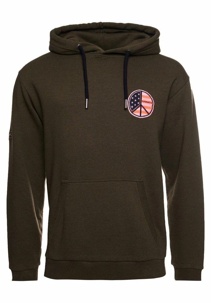 Superdry Hoodie - Black Olive Grit 4 Superdry Hoodie - Black Olive Grit - Image 4