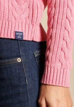 Superdry Dropped Shoulder - Jumper - Dusty Rose Marl -Superdry Shop bbff2cded19d4bab93adcbe8c33fa50b