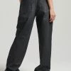 Superdry VINTAGE WIDE - Flared Jeans - Wolcott Black Stone