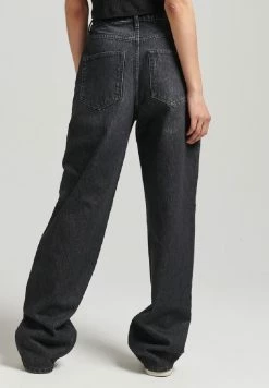 Superdry VINTAGE WIDE - Flared Jeans - Wolcott Black Stone