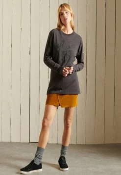 Superdry OUT LONG SLEEVE - Long Sleeved Top - Vintage Black