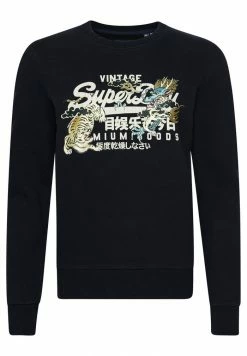 Superdry VINTAGE LOGO NARRATIVE CREW - Sweatshirt - Eclipse Navy -Superdry Shop bc436c4668194a6282aacb55da392992