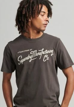 Superdry VINTAGE STYLED - Print T-shirt - Vintage Black