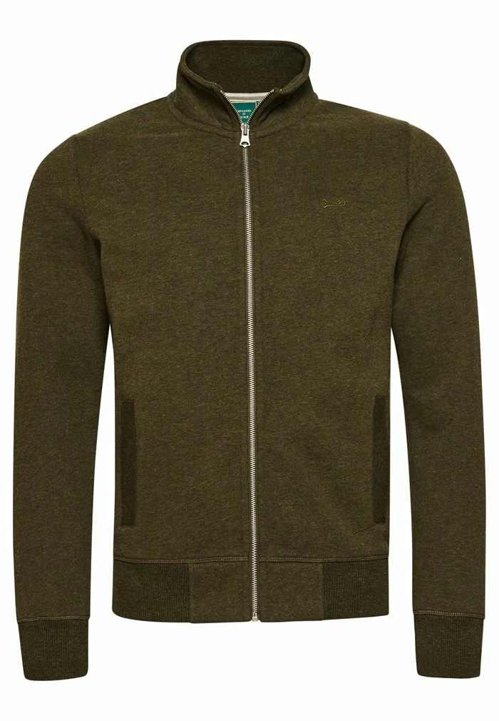 Superdry VINTAGE LOGO - Zip-up Sweatshirt - Khaki 4 Superdry VINTAGE LOGO - Zip-up Sweatshirt - Khaki - Image 4