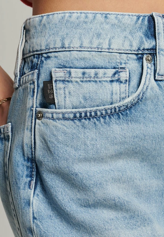 Superdry VINTAGE - Denim Skirt - Mid Indigo Marble 4 Superdry VINTAGE - Denim Skirt - Mid Indigo Marble - Image 4