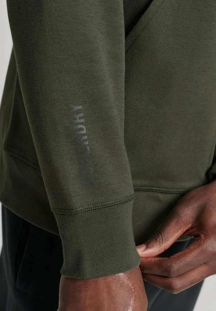 Superdry CODE - Zip-up Sweatshirt - Dark Moss 5 Superdry CODE - Zip-up Sweatshirt - Dark Moss - Image 5
