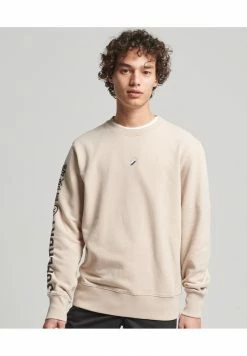 Superdry CODE LINEAR LOOSE - Sweatshirt - Feather Grey