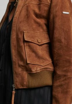 Superdry Faux Leather Jacket - Camel -Superdry Shop bd36d51076b848429ada18942353cef4