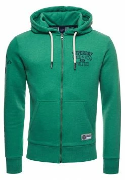 Superdry TRACK & FIELD - Zip-up Sweatshirt - Oregon Green Marl -Superdry Shop bd8608dd8ba241f2981ed6d4f147af34