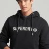 Superdry VINTAGE CORPORATION - Hoodie - Black