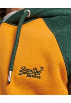 Superdry VINTAGE LOGO BASEBALL - Hoodie - Thrift Gold Marl Campus Green Marl -Superdry Shop bdcdee2ccc534c8aaed8b078582da7d9