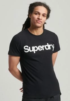 Superdry CORE - Print T-shirt - Black