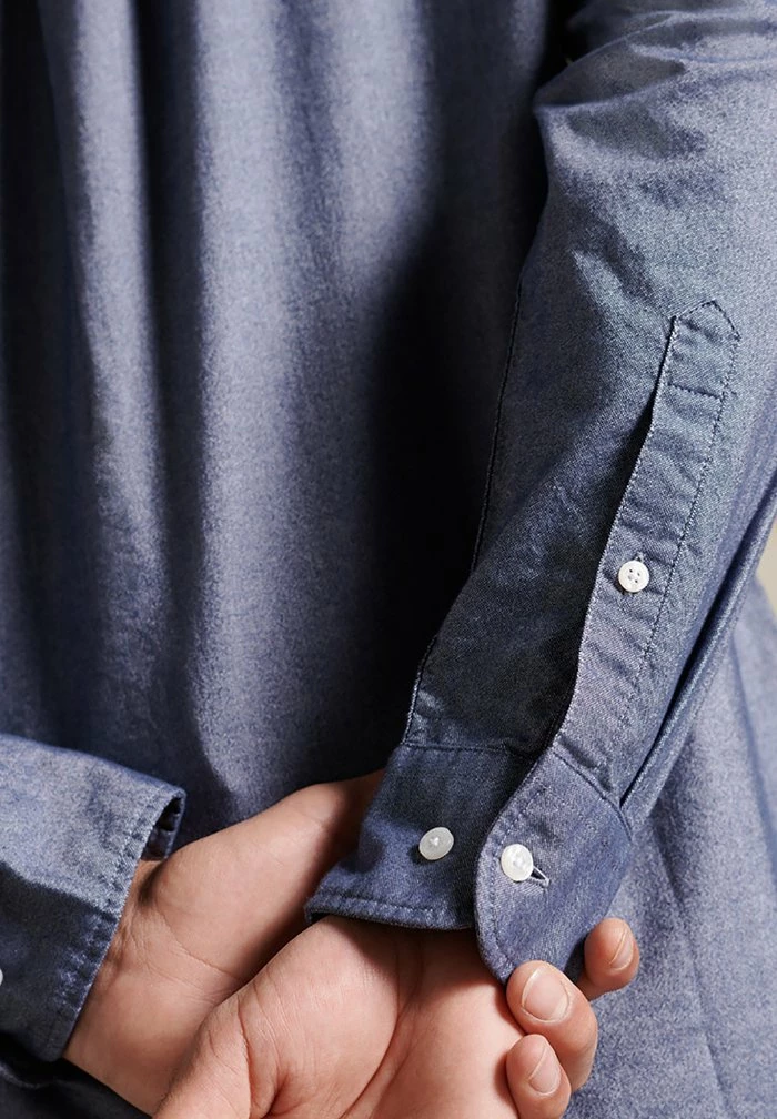 Superdry VINTAGE OXFORD - Shirt - Lauren Navy 4 Superdry VINTAGE OXFORD - Shirt - Lauren Navy - Image 4