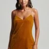 Superdry Cocktail Dress / Party Dress - Golden Palm Brown