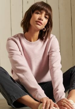 Superdry VINTAGE - Sweatshirt - Soft Pink Marl -Superdry Shop be5a07f09b4a46ec9db302eea4176c41