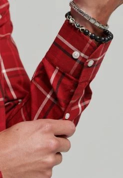 Superdry CHECK MERCHANT - Shirt - Dartmouth Check Red -Superdry Shop be5c1a0750694e6e85857b395b9ec9b6