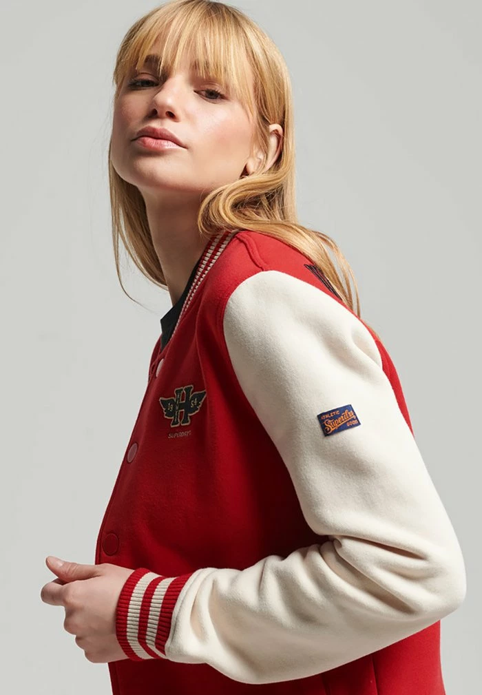 Superdry Bomber Jacket - Rebel Red 4 Superdry Bomber Jacket - Rebel Red - Image 4