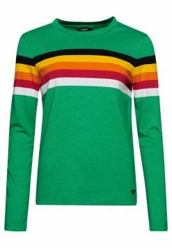 Superdry CALI STRIPE - Long Sleeved Top - Drop Kick Green Marl -Superdry Shop be6fec88b00443cfbcbadd4962fa361b