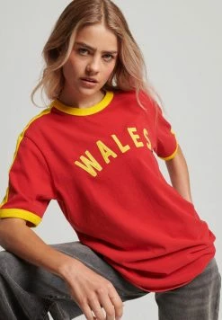 Superdry RINGSPUN FOOTBALL WALES - Print T-shirt - Varsity Red -Superdry Shop be802b462cc4424c951c80c6285d9995