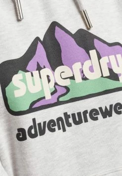 Superdry TERRAIN GRAPHIC - Hoodie - Glacier Grey Marl -Superdry Shop be8ca669e74d4b599faa15d208006444