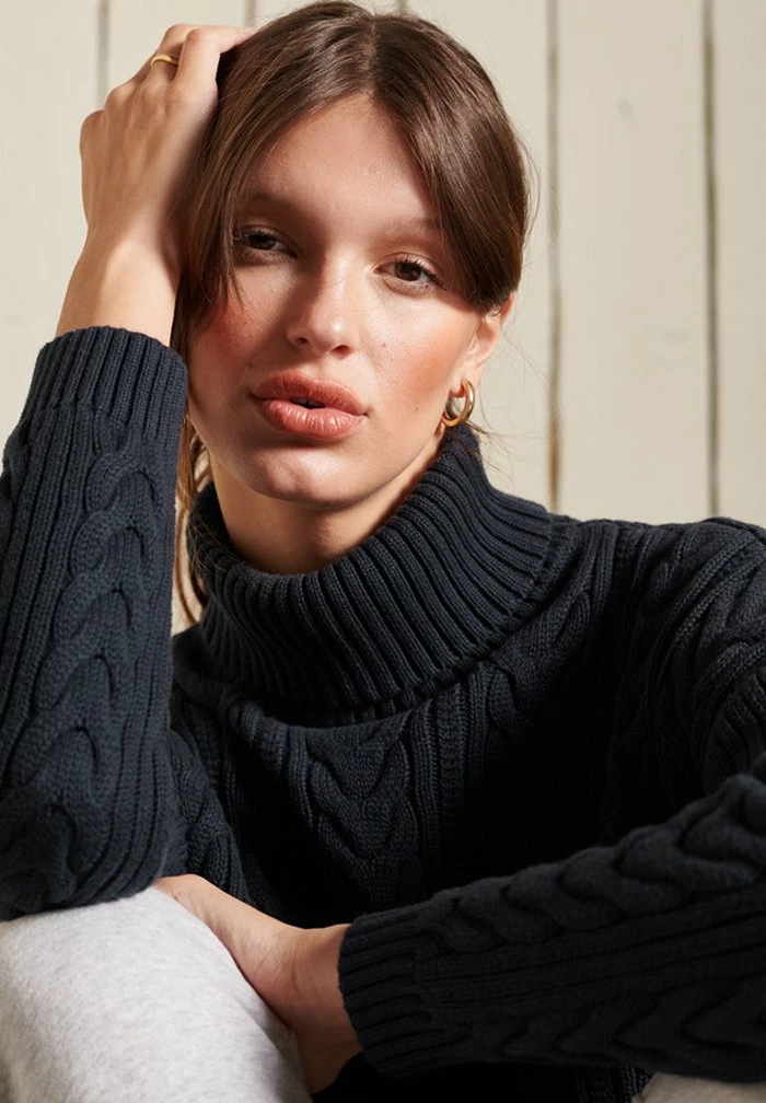 Superdry DROP SHOULDER - Jumper - Eclipse Navy 4 Superdry DROP SHOULDER - Jumper - Eclipse Navy - Image 4