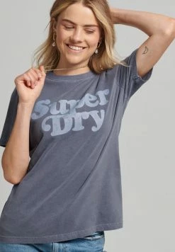 Superdry VINTAGE COOPER CLASSIC - Print T-shirt - Nautical Navy