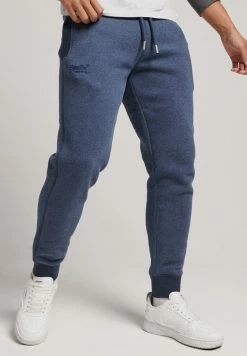 Superdry VINTAGE - Tracksuit Bottoms - Vintage Navy Marl