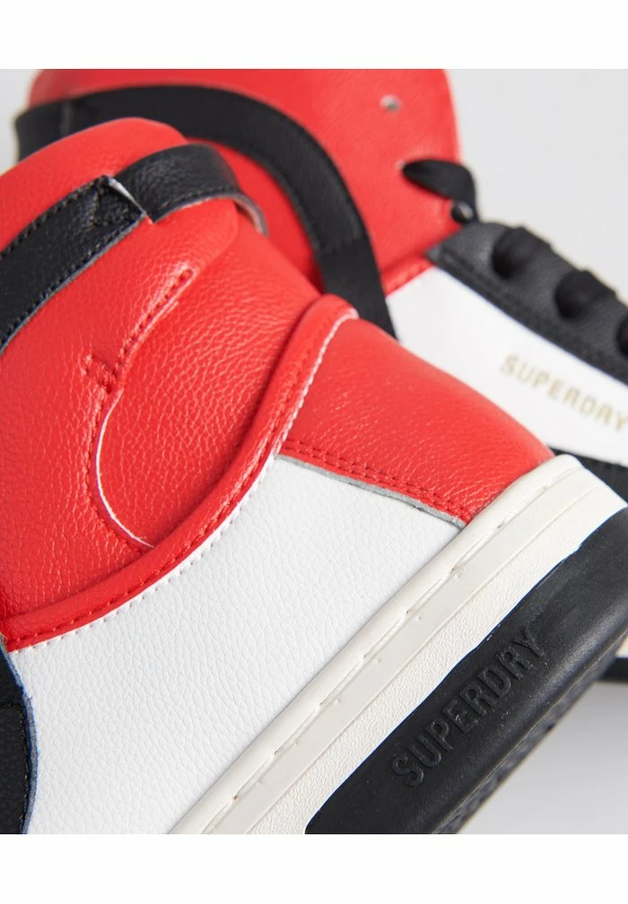 Superdry BASKET LUX - High-top Trainers - White/black/red 7 Superdry BASKET LUX - High-top Trainers - White/black/red - Image 7