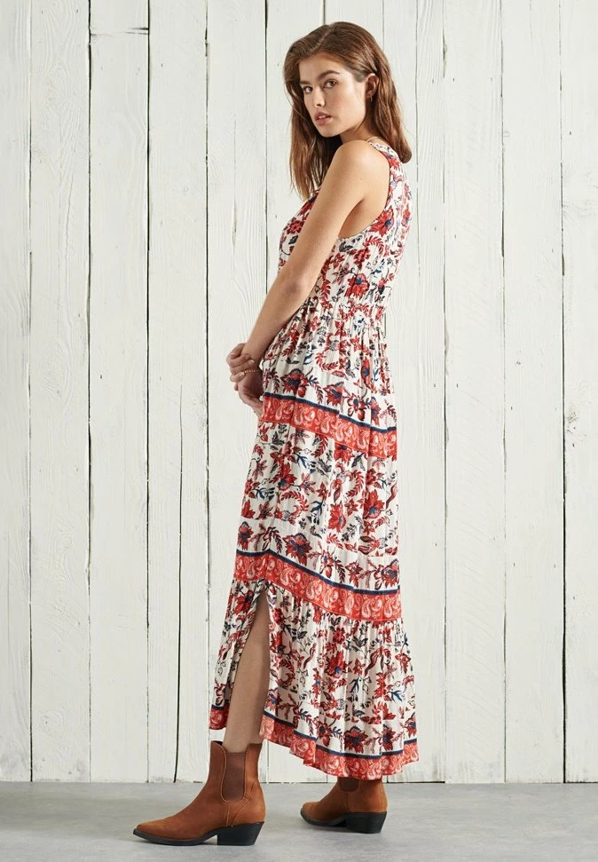 Superdry LUCI - Maxi Dress - Gold Snake 3 Superdry LUCI - Maxi Dress - Gold Snake - Image 3